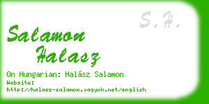 salamon halasz business card