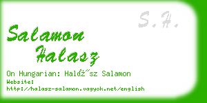 salamon halasz business card